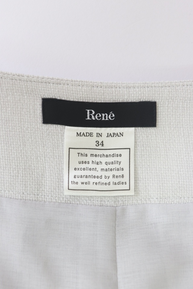 良品 Rene ルネ　キュロット ハーフパンツ　ネイビー　綺麗め　34 Rene（ルネ） キュロットパンツ ハーフパンツ 5525040