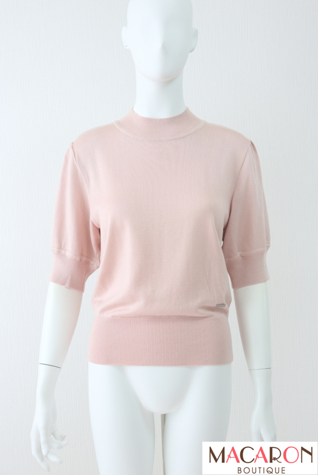 FOXEY NEWYORK COLLECTION(フォクシー）　五分袖シルクニットトップス　40594