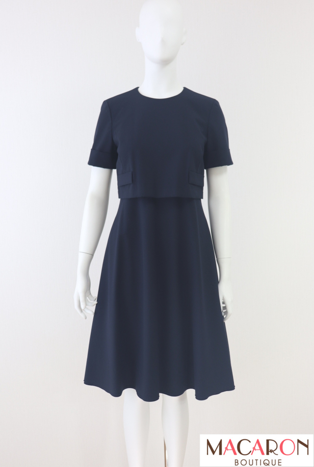 FOXEY NEWYORK(フォクシー) タキシードストレッチドッキングワンピース 34005