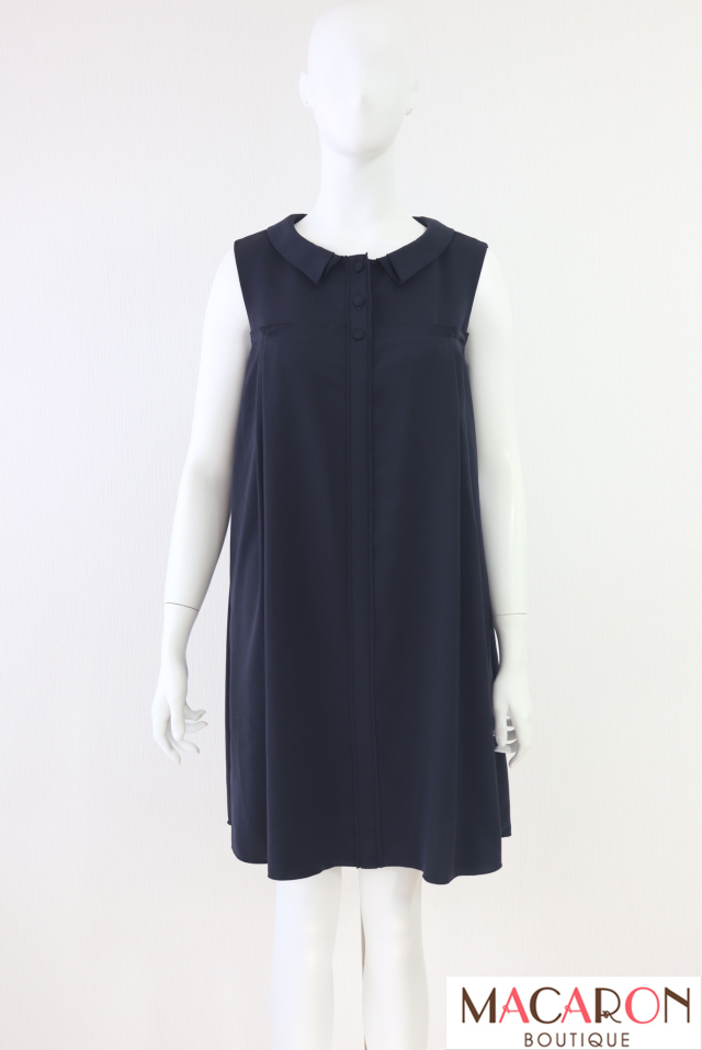 FOXEY NEWYORK(フォクシー）　襟付きAラインフレアワンピース　31913