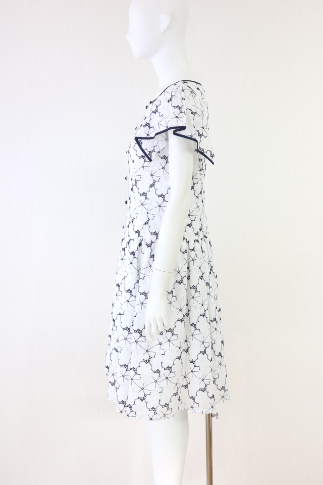 Rene（ルネ） カットワーク刺繍ワンピース 66165440