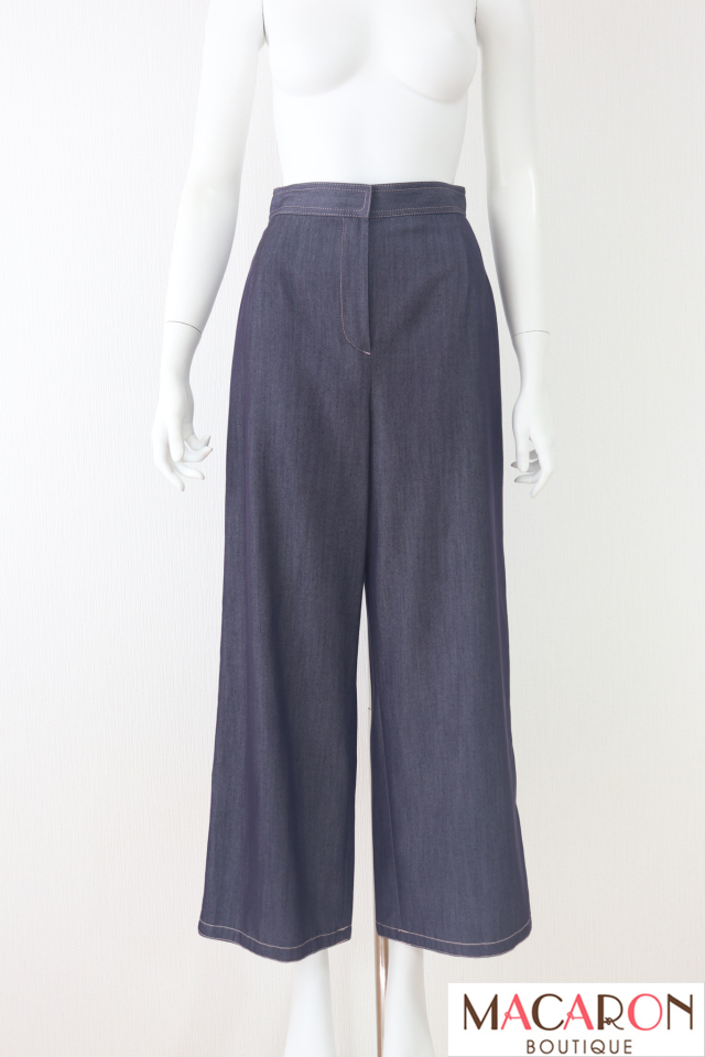 Rene（ルネ）　ピンクステッチワイドパンツ　6335980