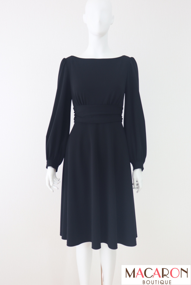 【Hinano】 FOXEY NEW YORK フォクシー 黒オケージョン FOXEY NEWYORK(フォクシー） Noir Unit ウエストシェイプワンピース 40622
