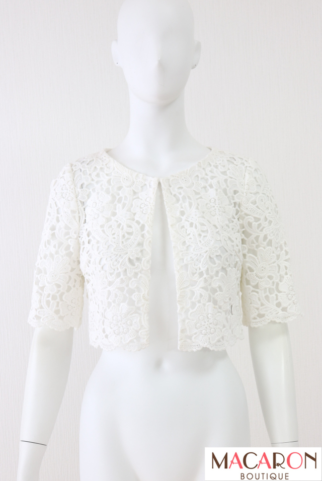 Rene（ルネ）　刺繍レースボレロ　6013390