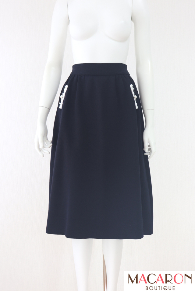 Rene（ルネ）　アセテートブレンドニットスカート　6212090