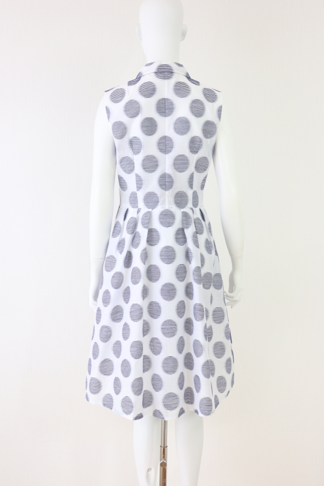 美品✨ RENE ルネ ノースリーブ タック ワンピース アイボリー 36Ω