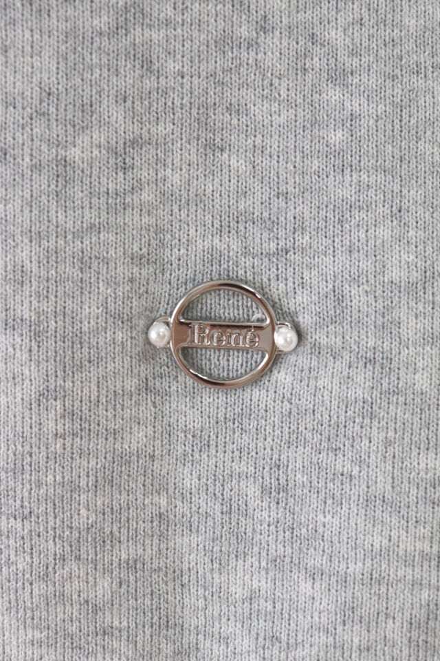 Rene（売れ筋商品|||ルネ）　ハイネックノースリーブニット　6032120　2020年商品　グレー　ノースリニット Rene（ルネ） ハイネックノースリーブニット 6032120