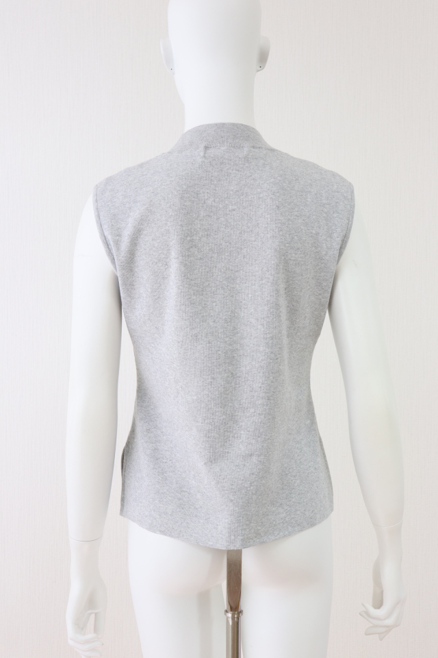 Rene（売れ筋商品|||ルネ）　ハイネックノースリーブニット　6032120　2020年商品　グレー　ノースリニット Rene（ルネ） ハイネックノースリーブニット 6032120