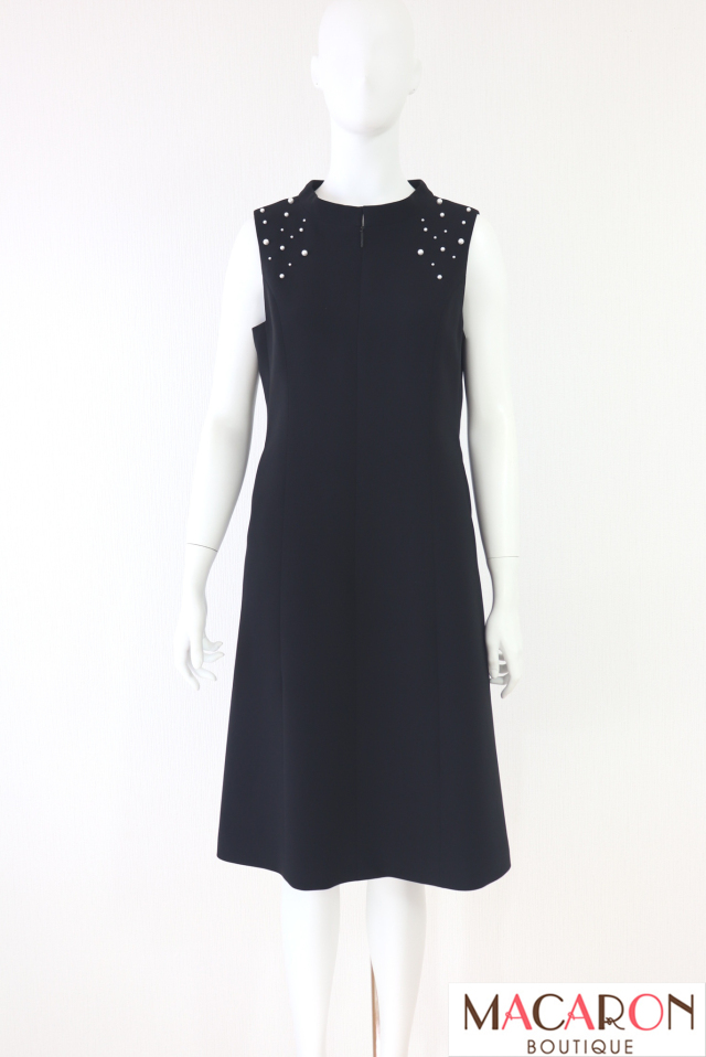 美品✨ RENE ルネ ノースリーブ タック ワンピース アイボリー 36Ω