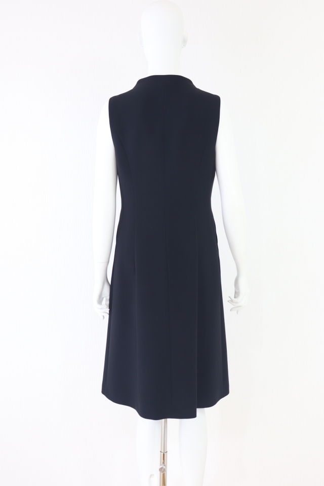 【美品】René ルネ　パール ノースリーブワンピース　ベージュ Rene（ルネ） パール付ノースリーブワンピース 6916390