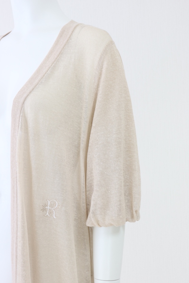 Rene（ルネ） R刺繍ニットロングカーディガン 6122400