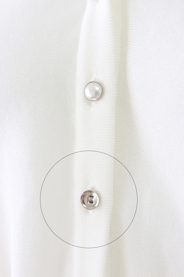 美品★René /ルネ リブニット カーディガン 襟付き パールボタン 36 S 美品☆René /ルネ リブニット カーディガン 襟付き パールボタン