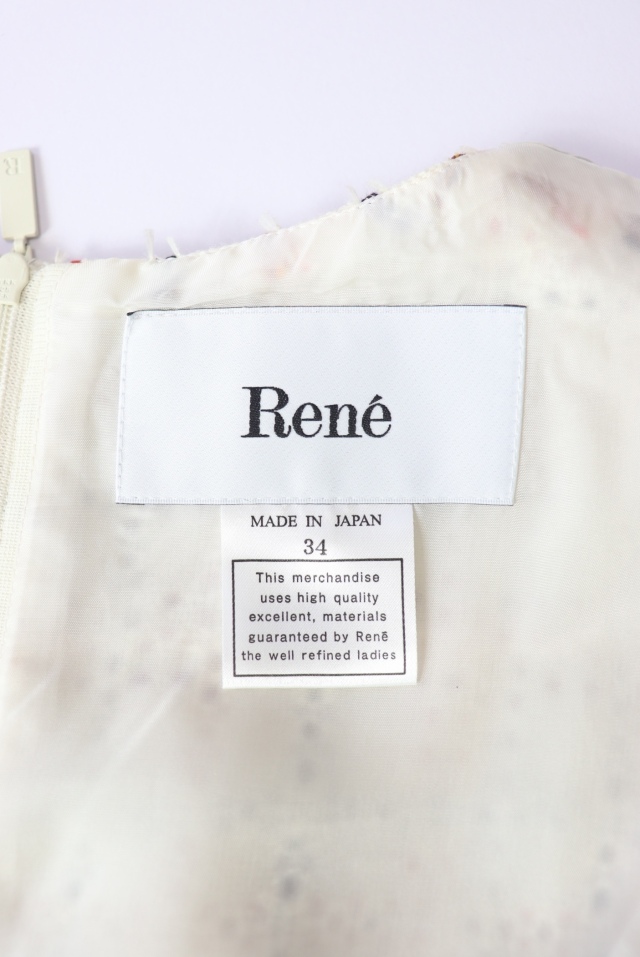 Rene（ルネ） チェック柄ツイードワンピース 6336370