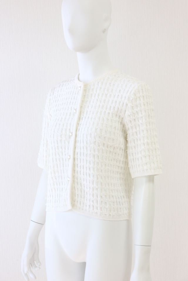René - 新品★Rene ルネ 　ウールリボンニット ／ カーディガン René - 美品 Rene ルネ フェイクパールボタン フラワーモチーフ