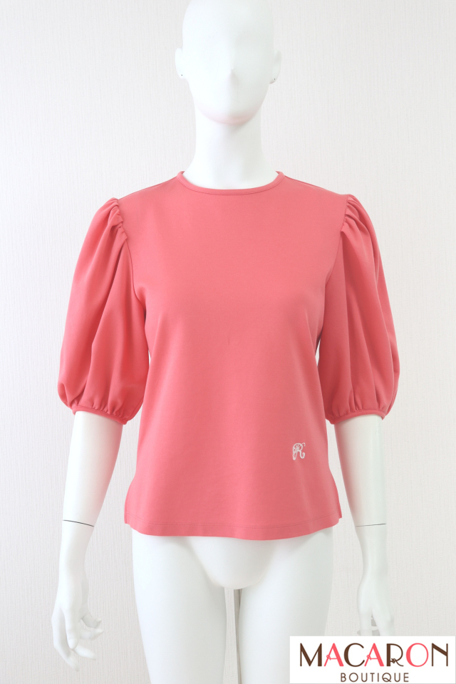 美品　ルネ　Rene ニットトップス　リボン　レース　ピンク Rene（ルネ）