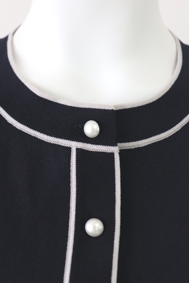 ルネ rene パールトップス　チューリップ袖　34 Rene（ルネ） シフォンパフ袖ニットトップス 6322330