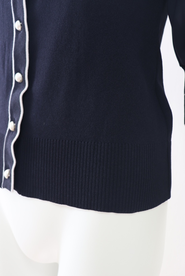 Rene（ルネ） シフォンパフ袖ニットトップス 6332240