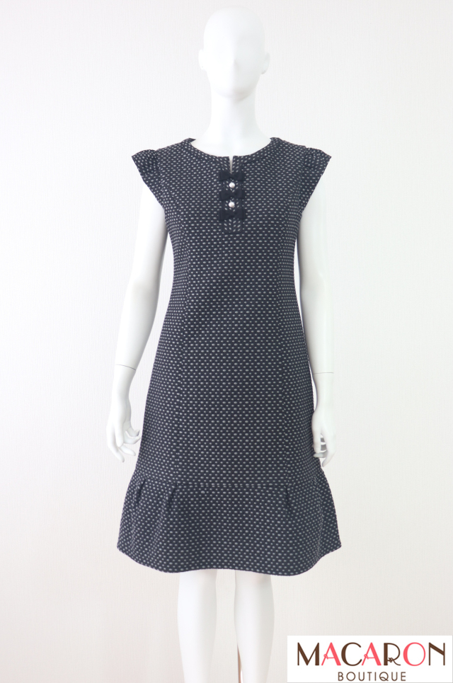 Rene（ルネ）　ドット風刺繍ワンピース　6736200