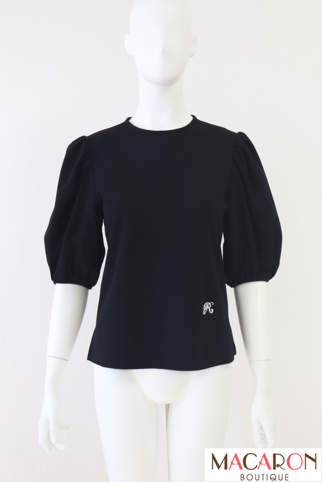 Rene（ルネ）　R刺繍パフスリーブトップス　5427010