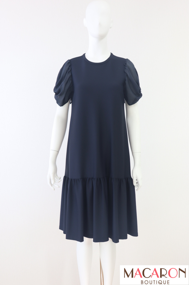 Rene（ルネ）　Ribbon and Puff　リラテックワンピース　5137070