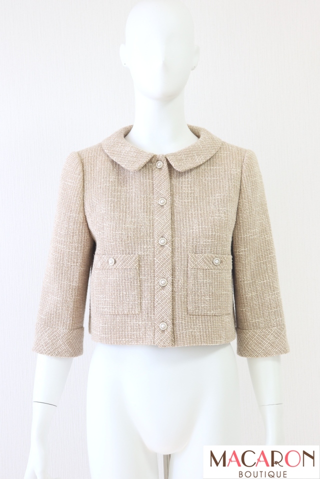 FOXEY BOUTIQUE(フォクシー）　七分袖ツイードジャケット　38141