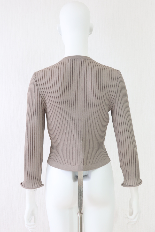 Rene（ルネ） 長袖リブニットカーディガン 6432910