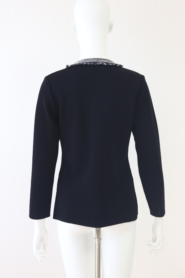 美品 Rene ルネ パール ジップアップ 半袖 カーディガン 2way 黒 美品 Rene ルネ パール ジップアップ 半袖 カーディガン 2way 黒