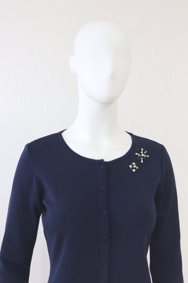 Rene（ルネ） ビジュー付長袖カーディガン 6412960