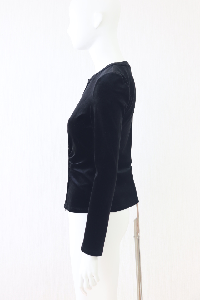 美品★FOXEY/フォクシーストレッチベロアカーディガン 40 FOXEY NEWYORK(フォクシー) ストレッチベロアカーディガン 23377