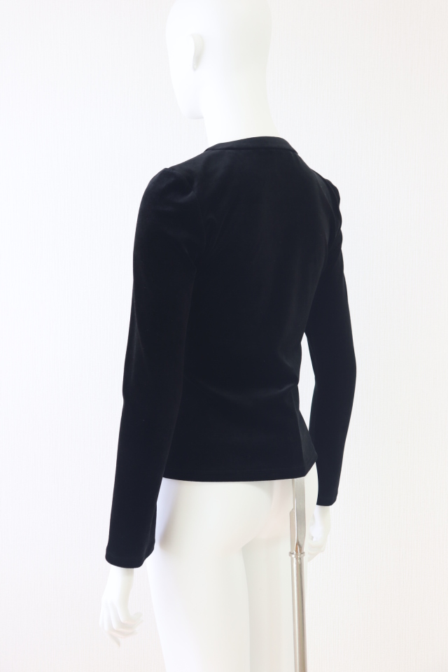 美品　FOXEY NEWYORK フォクシー　カーディガン　ベロアジャケット FOXEY NEWYORK(フォクシー) ストレッチベロアカーディガン 23377