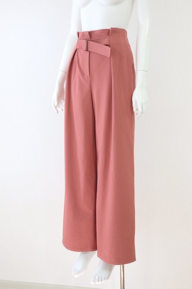 Rene（ルネ） ステッチ入りワイドパンツ 6245050