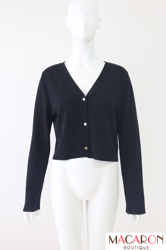 FOXEY NEWYORK(フォクシー）　レーヨンブレンドボタンカーディガン　43598