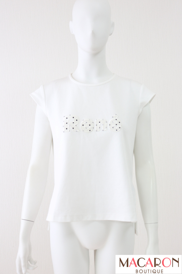 Rene（ルネ）　ロゴ入りTシャツ　Tトップス　6327980