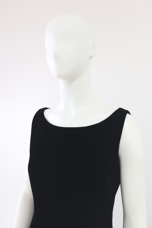 Rene（ルネ） ベロアギャザー切り替えワンピース 6346420