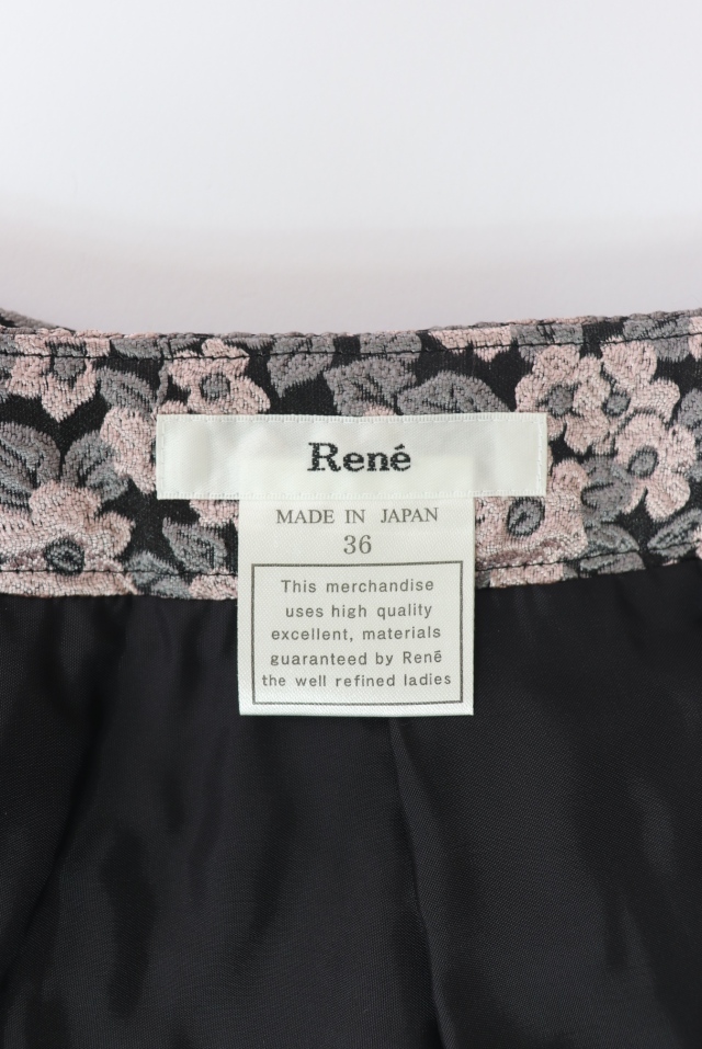 Rene ルネ フラワー ジャガード スカート Rene（ルネ） フラワージャガードスカート 6634270