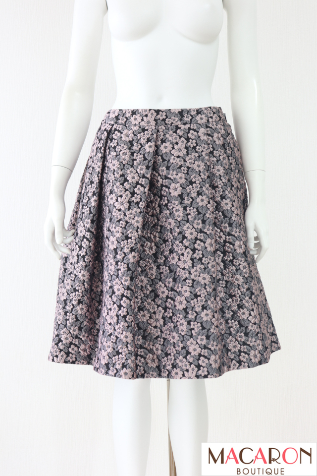 【SALE】Rene（ルネ）　フラワージャガードスカート　6634270