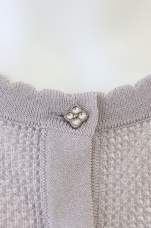 Rene（ルネ） 透かし編み五分袖カーディガン 5532030