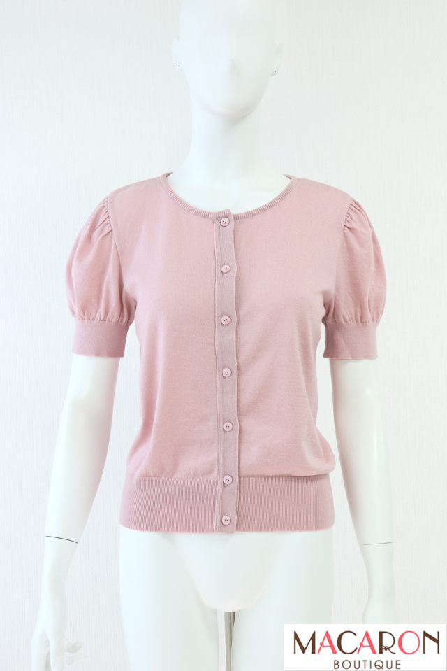 FOXEY NEWYORK(フォクシー）　Lexington　テンセルブレンド半袖カーディガン　41259