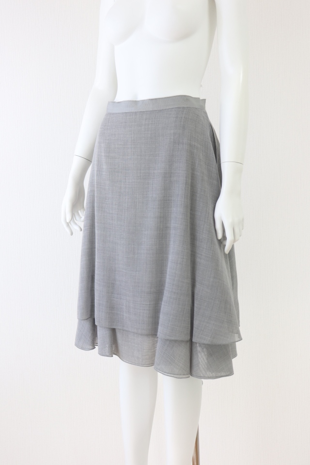 FOXEY フォクシー シルクブレンド サブリナスカート 38 フレア FOXEY NEWYORK(フォクシー） バロンスカート 38326