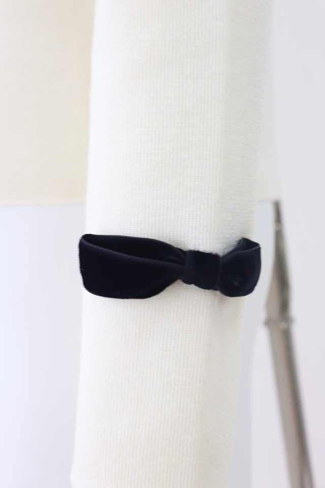 Rene（ルネ） ベロアリボンウールニットカーディガン 6432520