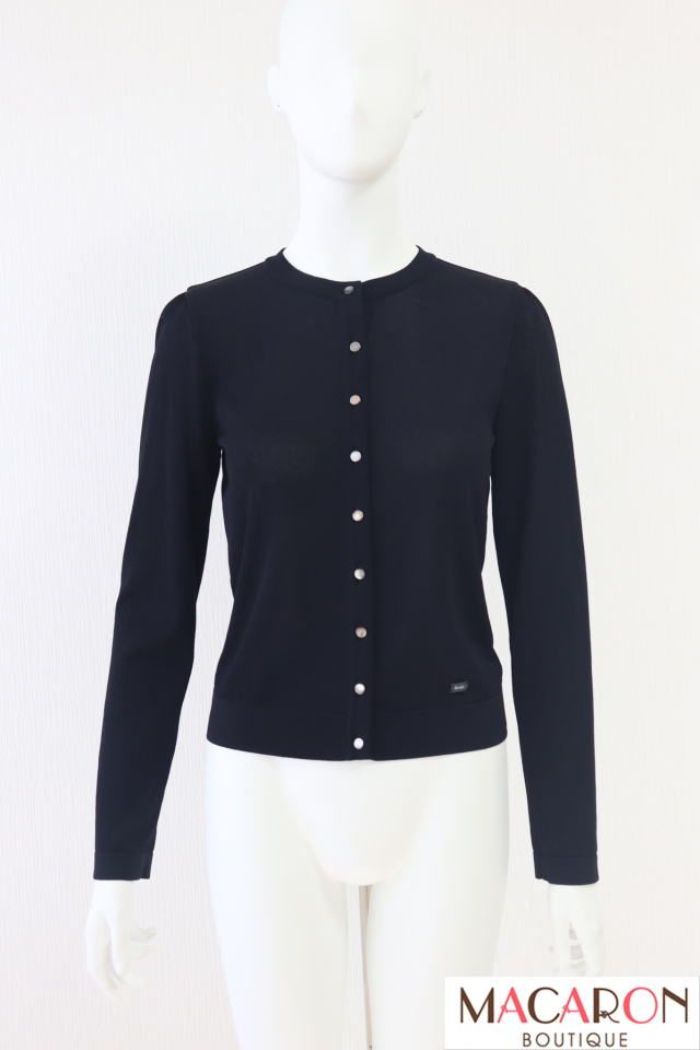 Rene（ルネ）　アセテートナイロンボタンカーディガン　6422060