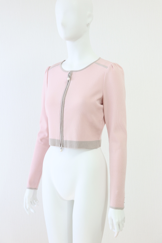 Rene ダブルジップカーディガン　38 白 Rene ダブルジップカーディガン 38 白 美品☆22年モデル☆ルネ