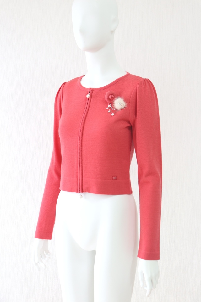 新品【Reneルネ】定価42,000円リボン付きカーディガン36 ルネ rene カーディガン36