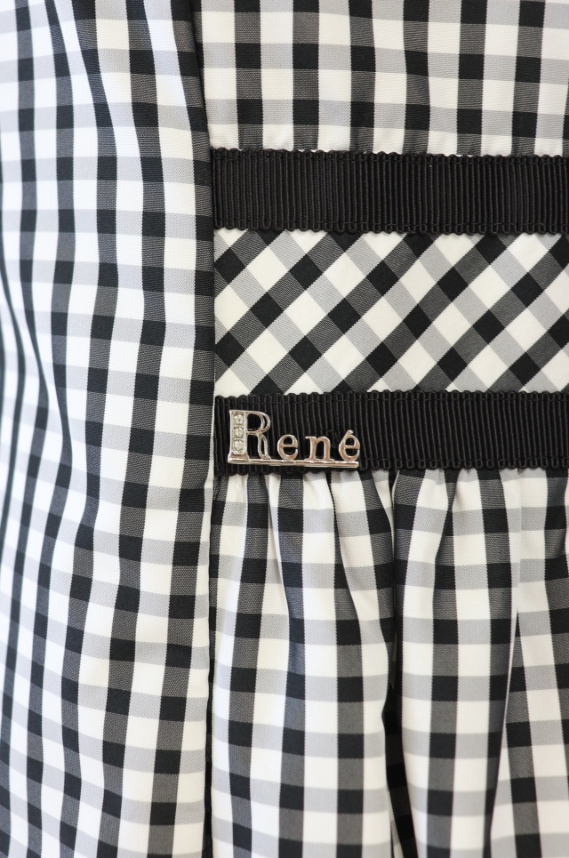 Rene ルネ　ギンガムチェックフードコート Rene（ルネ） ギンガムチェック中綿コート 5018040