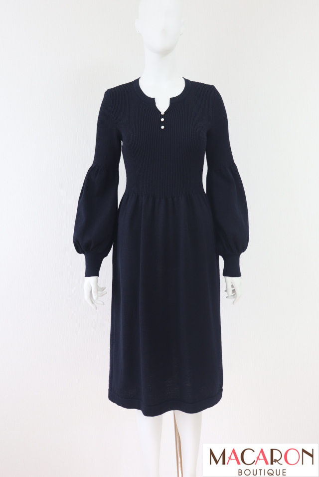 Rene（ルネ）　バルーンスリーブニットワンピース　5112070