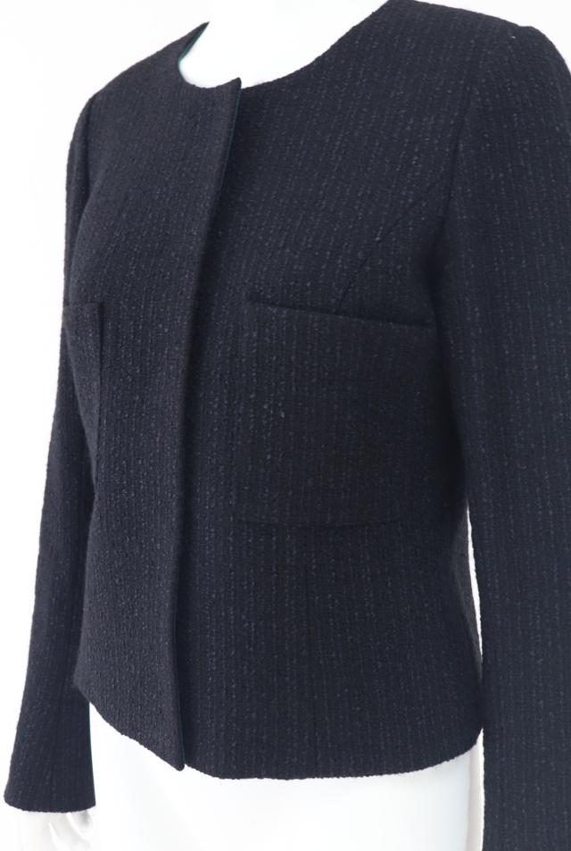 Rene（ルネ） ノーカラーツイードジャケット 6243030