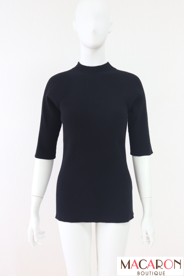 FOXEY NEWYORK COLLECTION(フォクシー)　五分袖リブニットトップス　34817