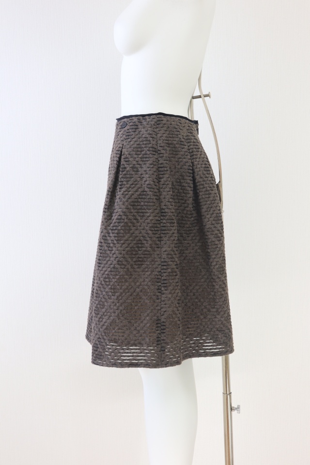 FOXEY BOUTIQUE(フォクシー) アクリルチュールボーダースカート