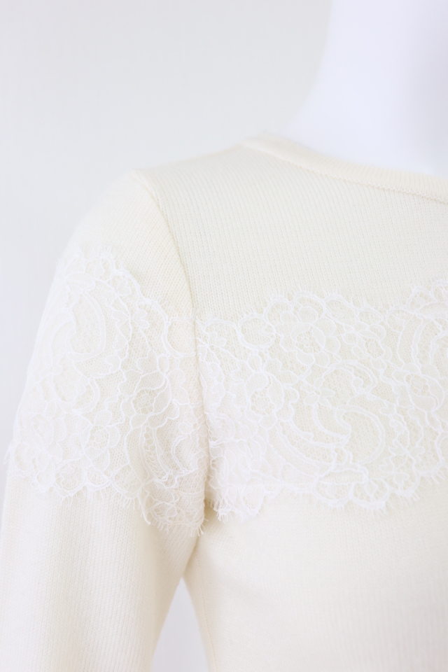 ルネ♡レースニット Rene（ルネ） レースウールアクリルニットトップス 5242040