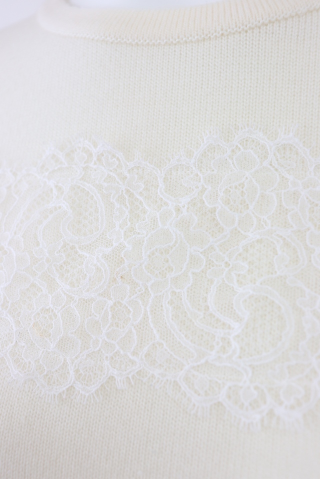Rene（ルネ） レースウールアクリルニットトップス 5242040